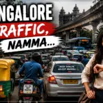 Heavy traffic congestion on Bangalore's Outer Ring Road during peak hours